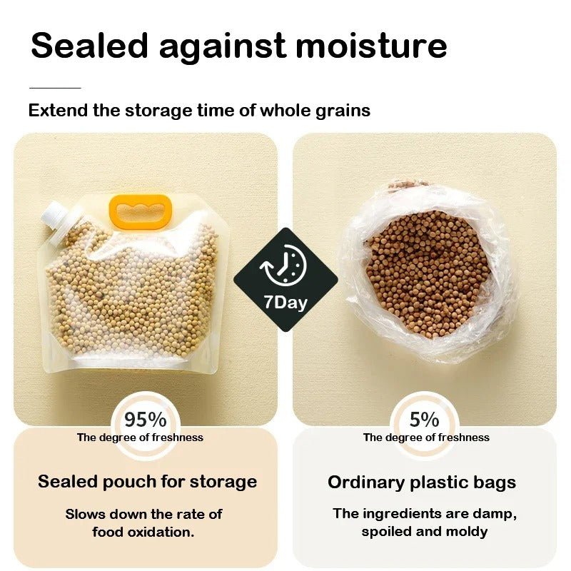 Portable Transparent Grain Storage Bags by Lattea - Lattea Global