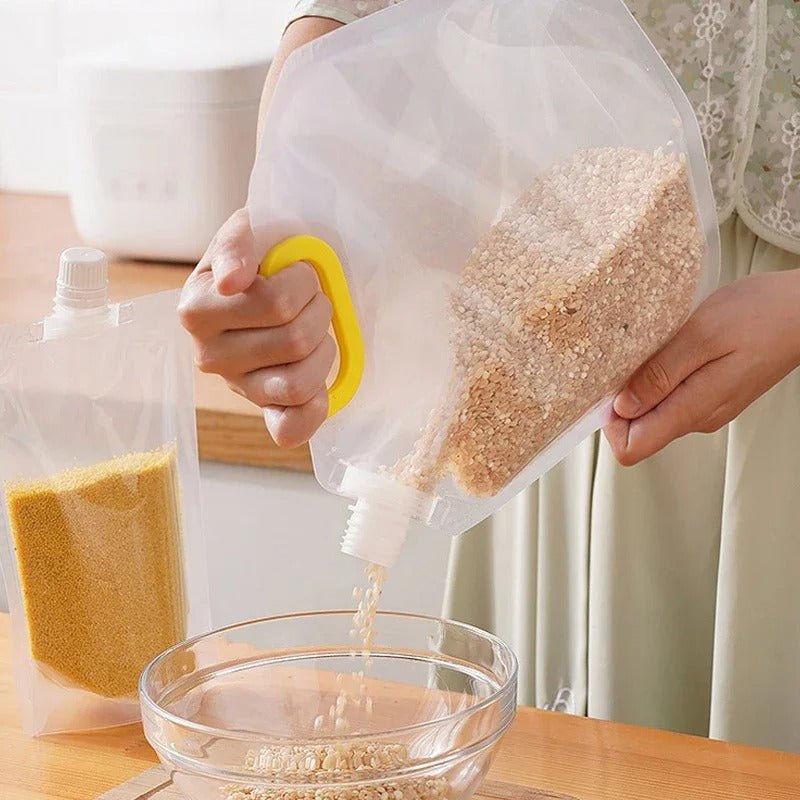 Portable Transparent Grain Storage Bags by Lattea - Lattea Global