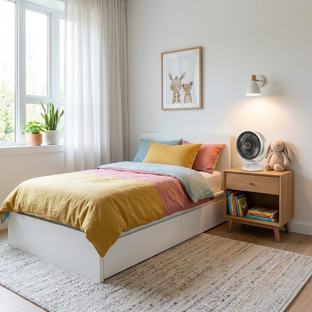 Portable Wireless Air Cooling Fan with Night Light - Lattea