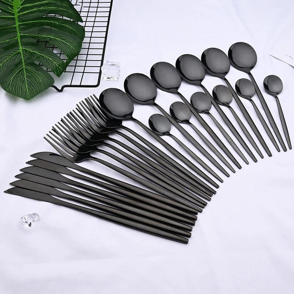 Premium Cutlery Set - 24 - Piece Stainless Steel Lattea - Lattea Global