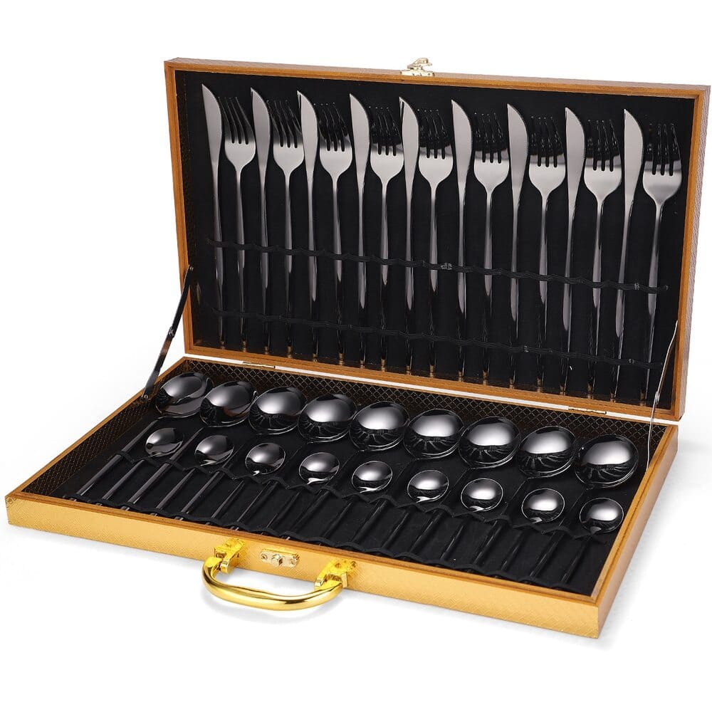 Premium Cutlery Set - 24-Piece Stainless Steel Lattea