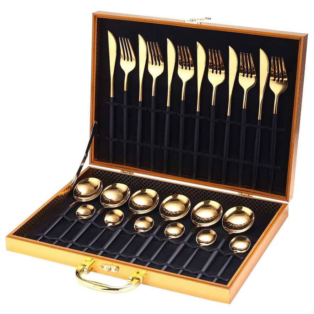 Premium Cutlery Set - 24-Piece Stainless Steel Lattea