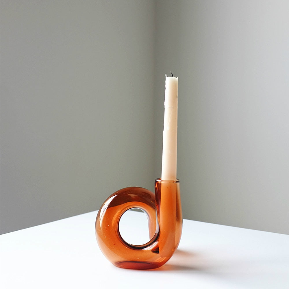 Artistic Loop Hydroponic Vase & Candle Holder