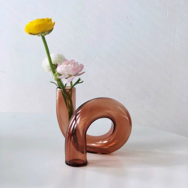 Artistic Loop Hydroponic Vase & Candle Holder