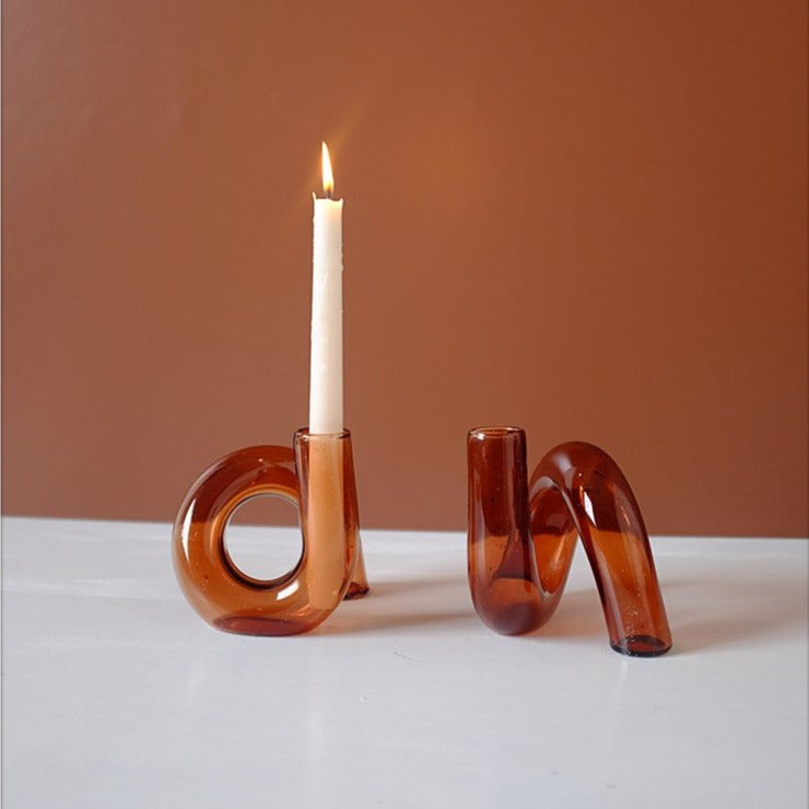 Artistic Loop Hydroponic Vase & Candle Holder