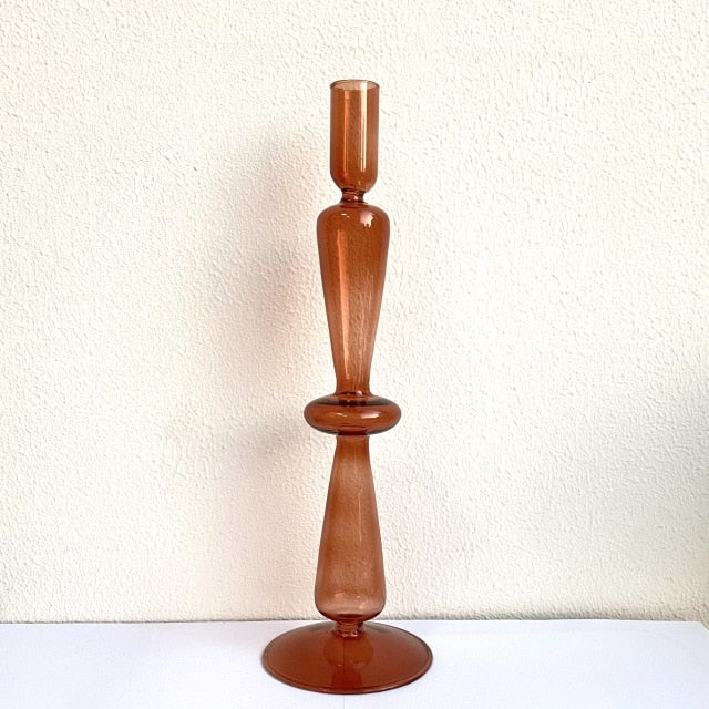 Amber Glow Candle Holder & Vase Collection