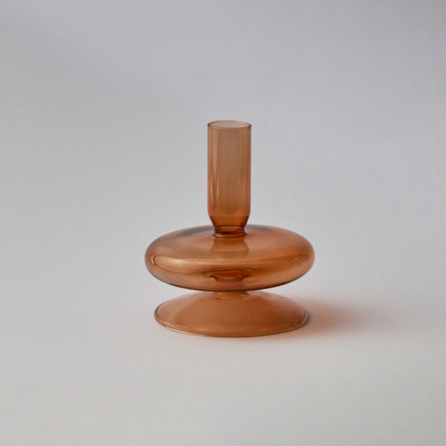 Amber Glow Candle Holder & Vase Collection