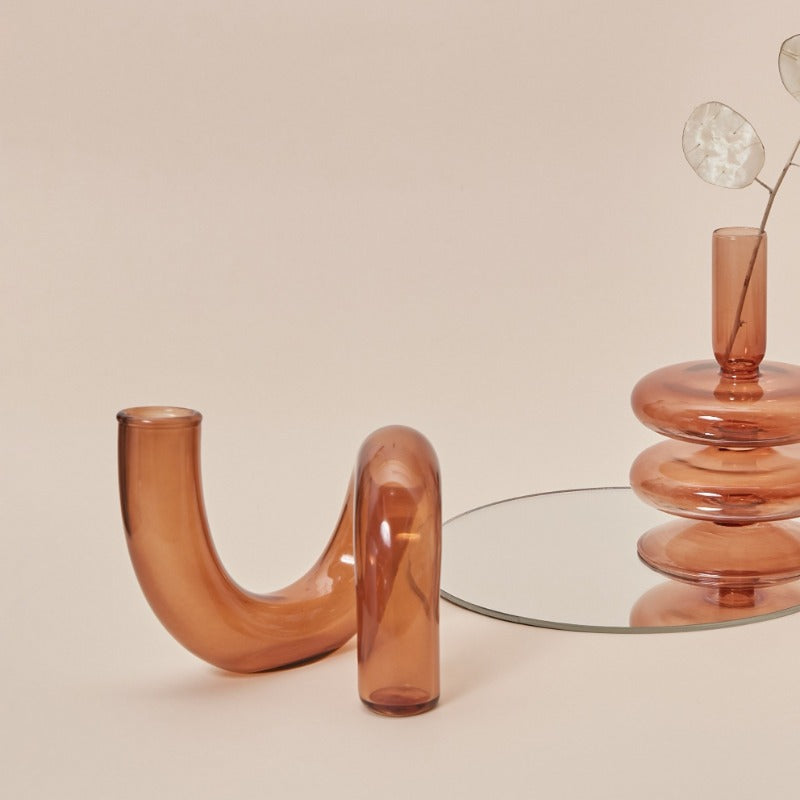 Amber Glow Candle Holder & Vase Collection