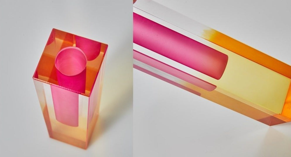 Modern Prism Acrylic Vase