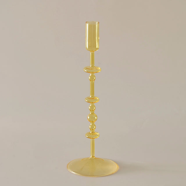 Harlow Handblown Glass Candlestick Holders