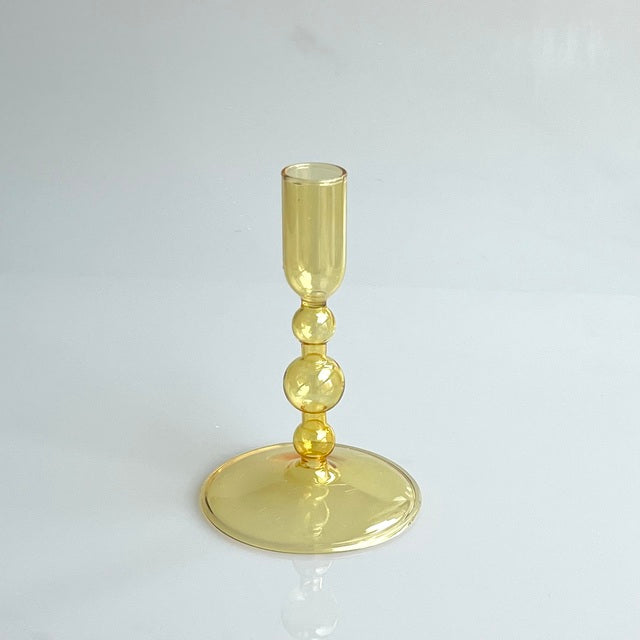 Harlow Handblown Glass Candlestick Holders