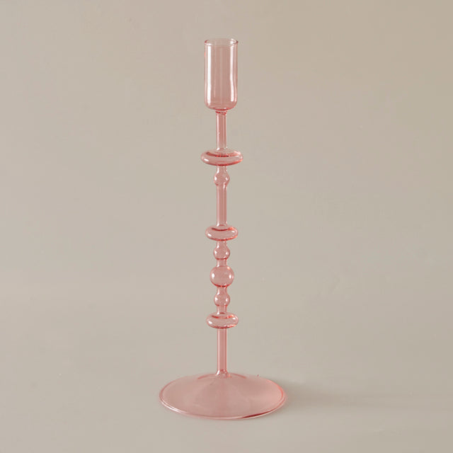 Harlow Handblown Glass Candlestick Holders