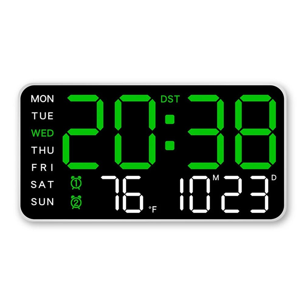 Productivity LED Alarm Clock - Calendar & Voice Activated - Lattea Global
