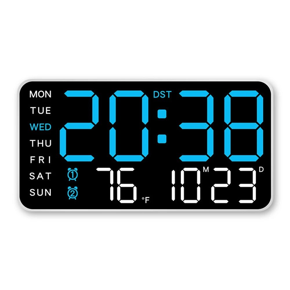 Productivity LED Alarm Clock - Calendar & Voice Activated - Lattea Global