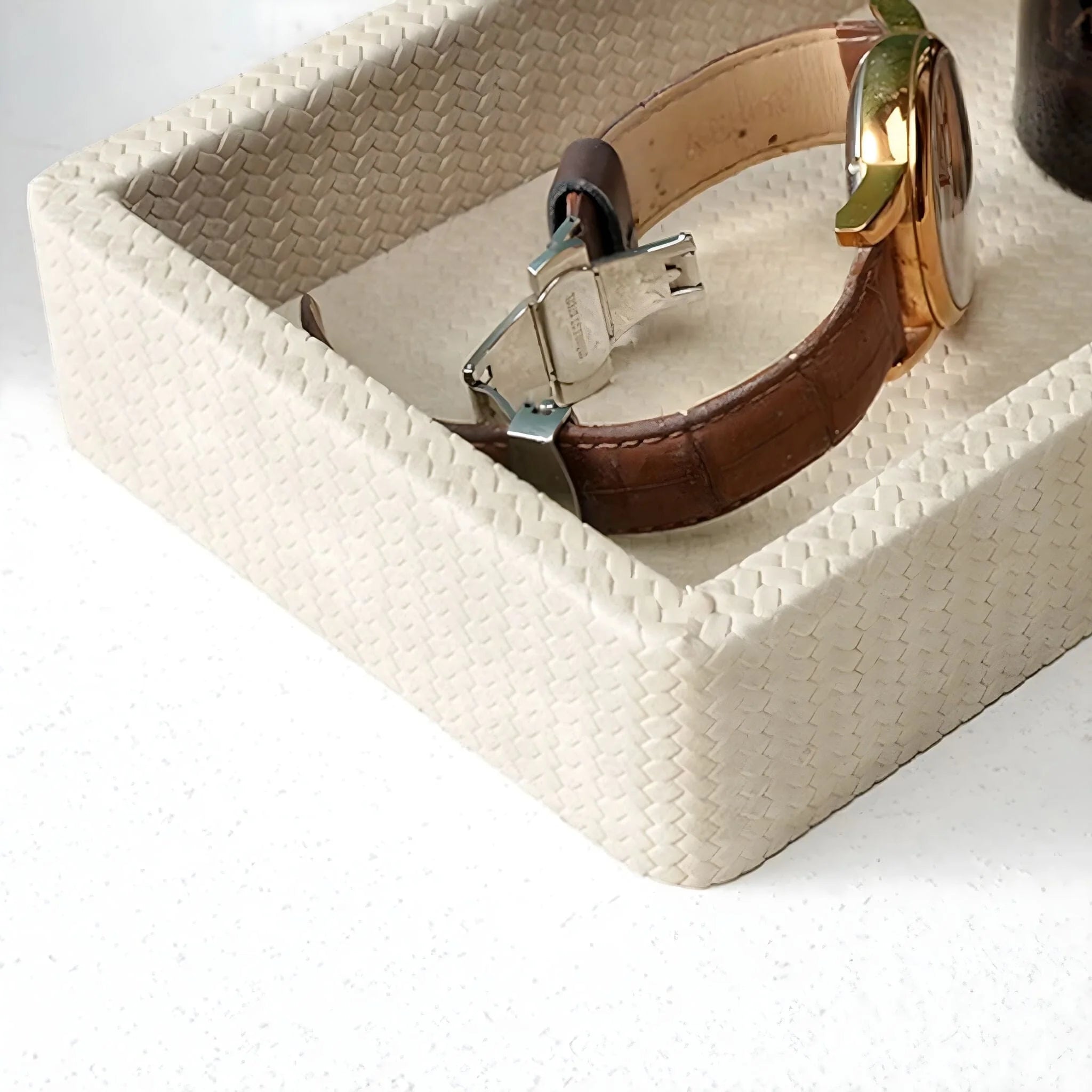 PU Leather Storage Tray