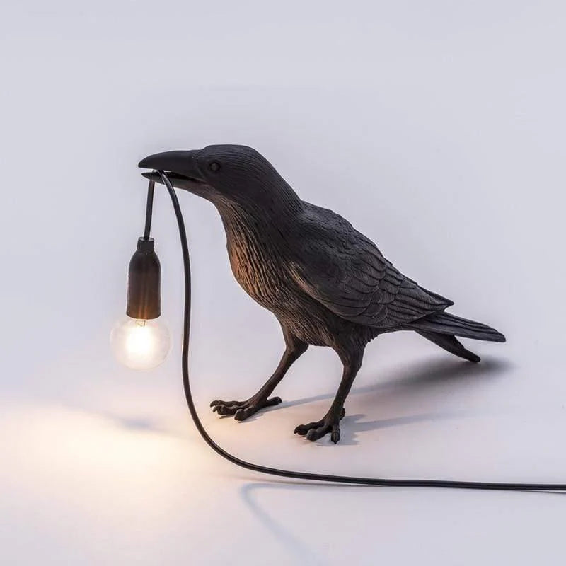 The Raven Decorative Nordic Bird Lamp Lattea