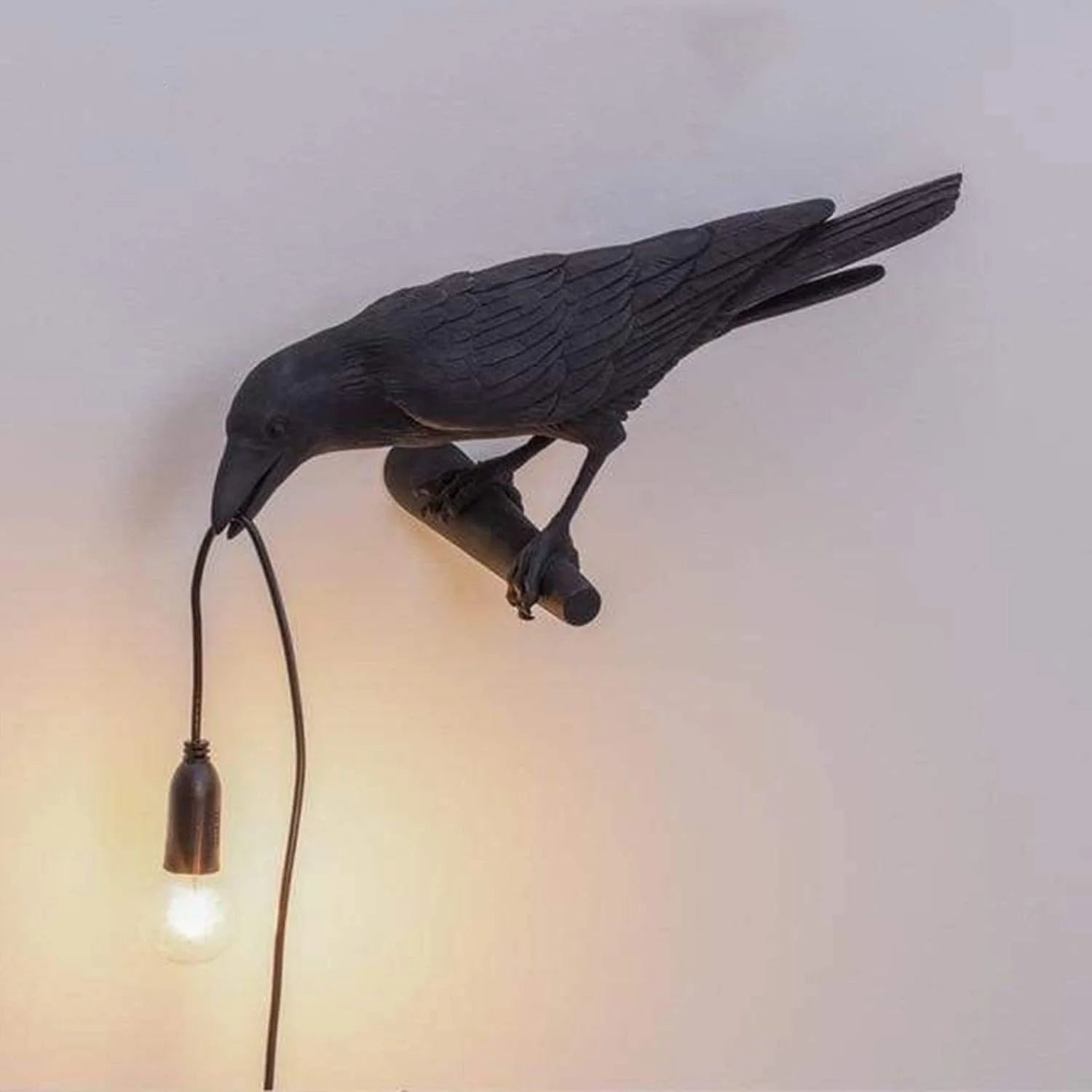 The Raven Decorative Nordic Bird Lamp Lattea