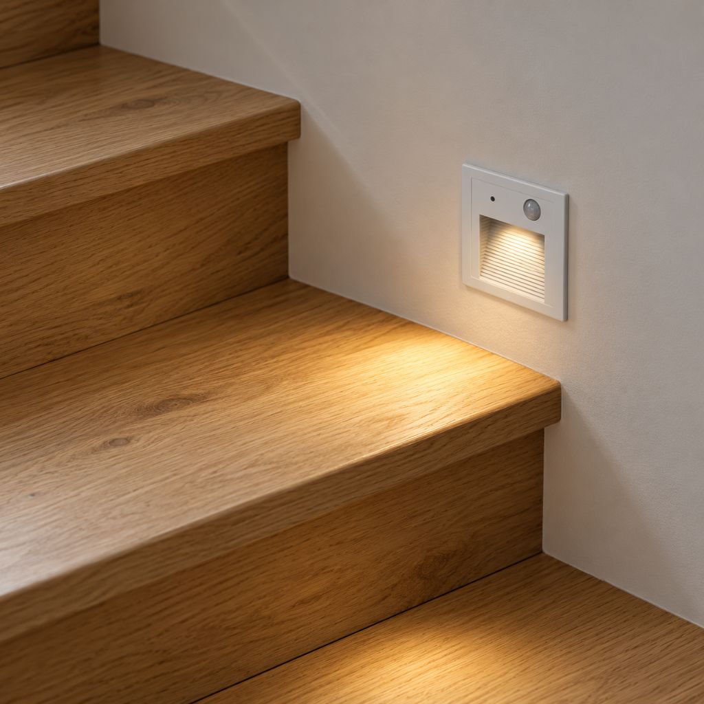 Recessed LED Step Light with PIR Motion Sensor 3W IP65