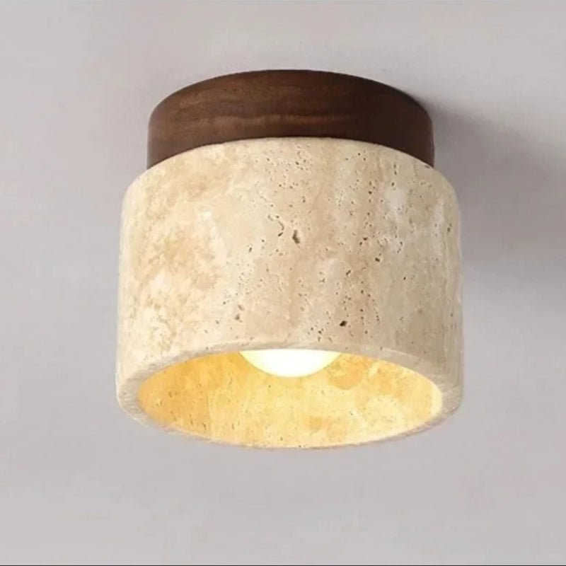 Recessed Travertine LED Chandelier - Lattea Global