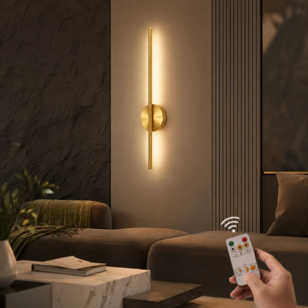 Rechargeable led wall lamp magnetic wireless remote stepless dimming - view 7