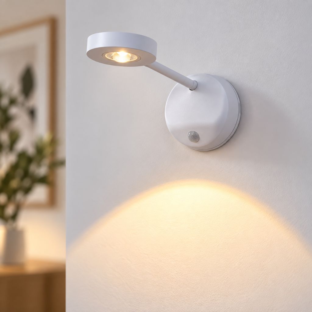 Rechargeable LED Wall Spotlight with Motion Sensor
