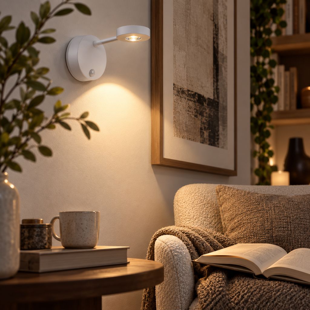Rechargeable LED Wall Spotlight with Motion Sensor