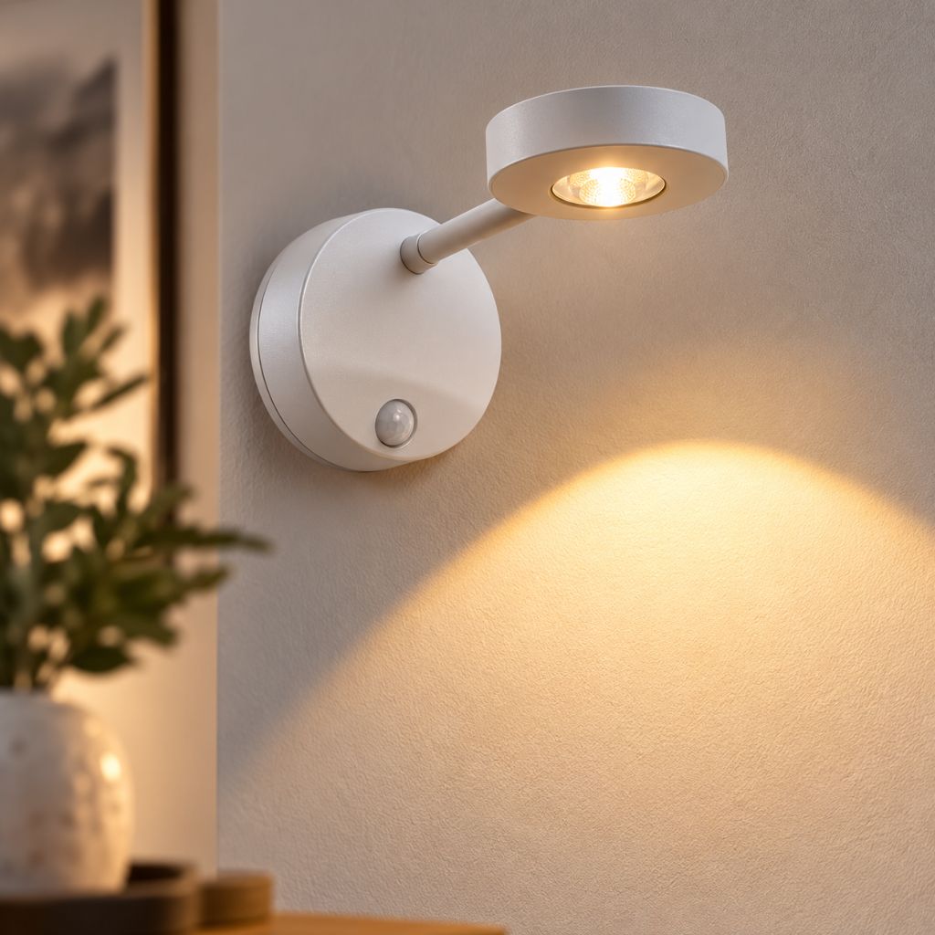 Rechargeable LED Wall Spotlight with Motion Sensor