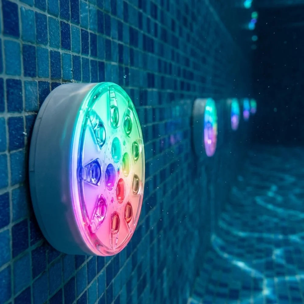 Rechargeable pool lights ip68 waterproof submersible led with remote – view 10