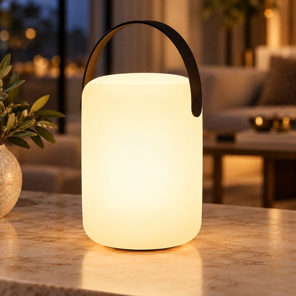 Rechargeable RGB LED Lantern with Handle and Remote Control
