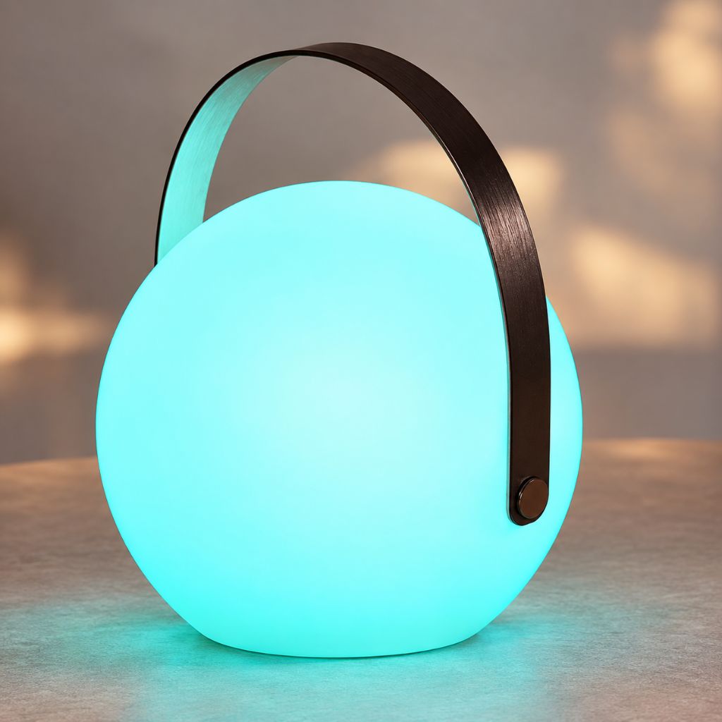 Rechargeable RGB LED Lantern with Handle and Remote Control