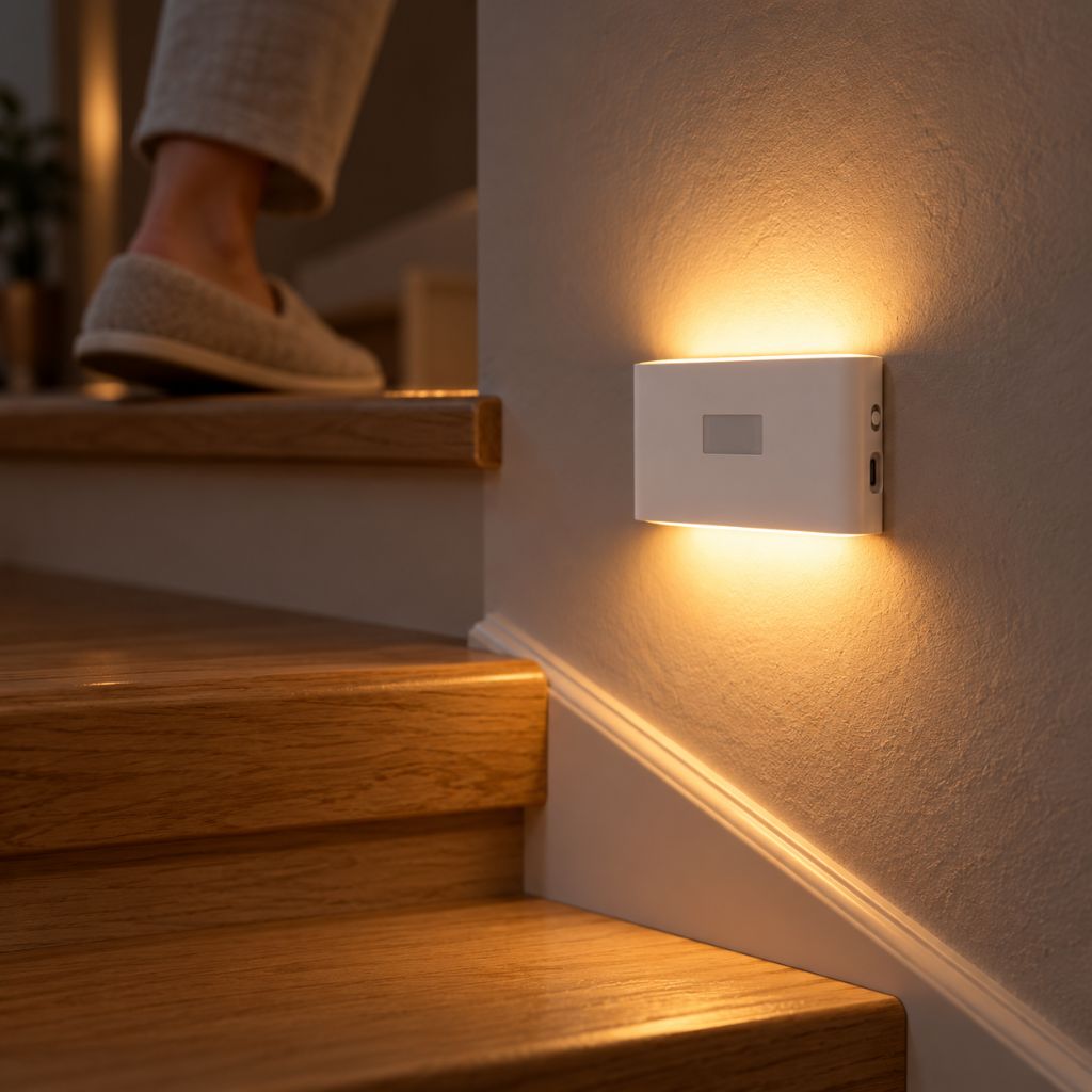 Rechargeable Up & Down LED Night Light with Motion Sensor
