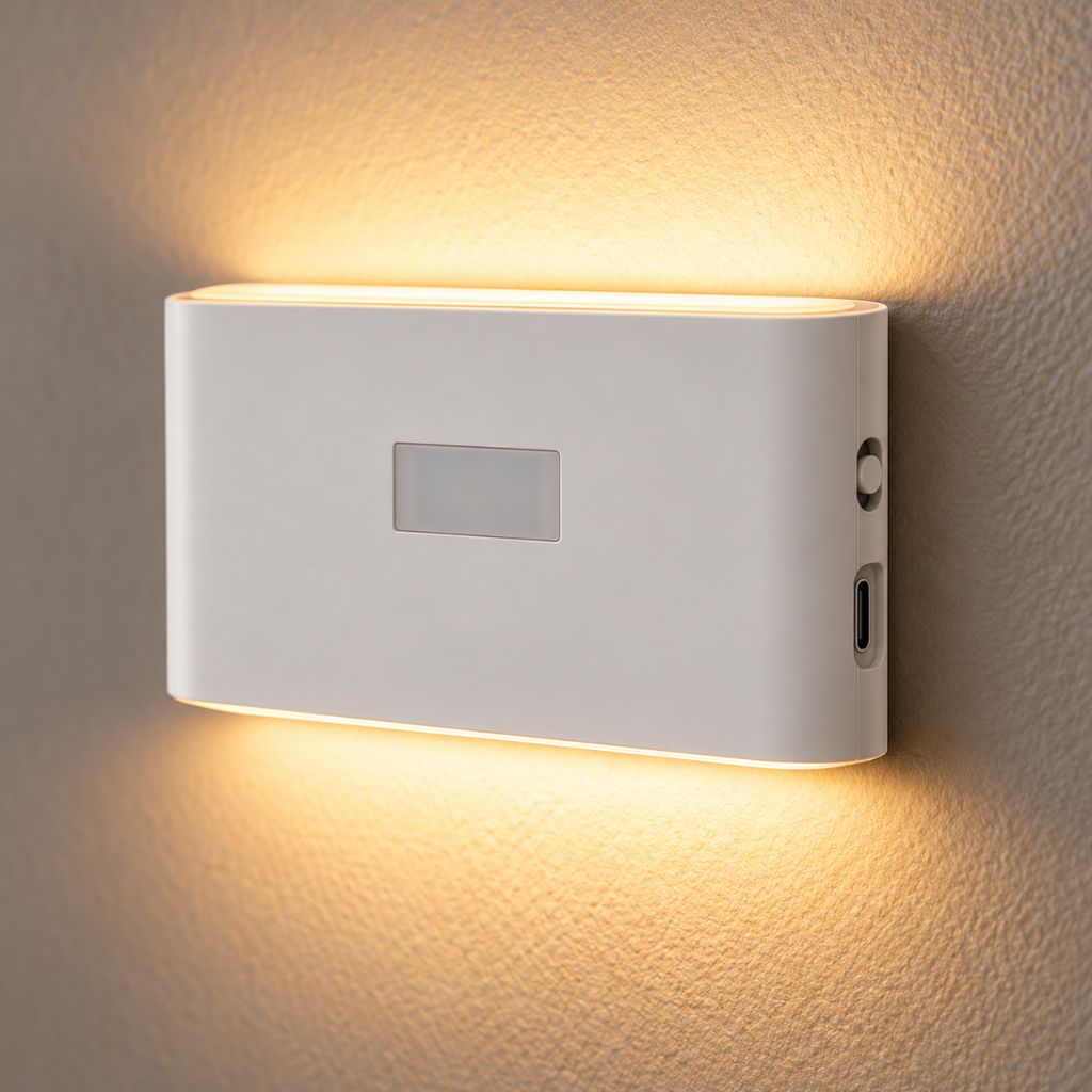 Rechargeable Up & Down LED Night Light with Motion Sensor