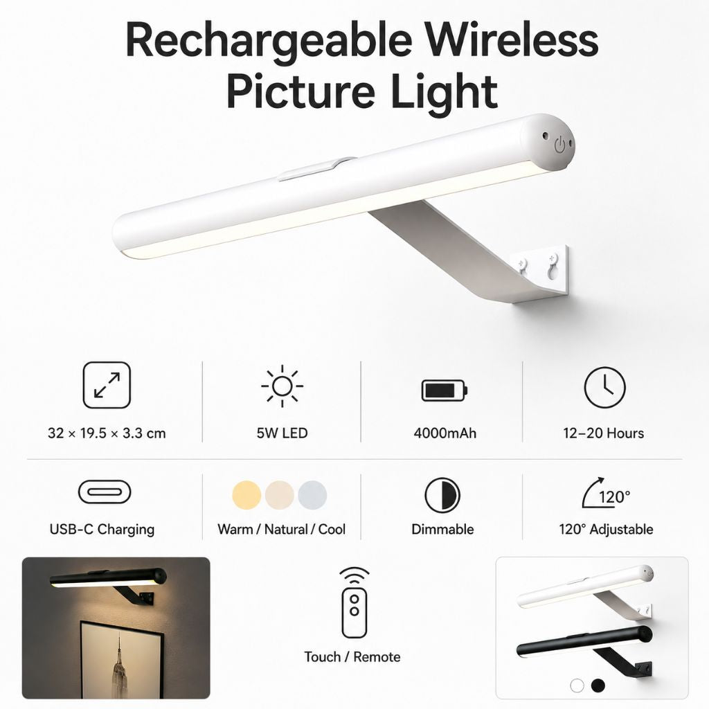 Rechargeable Wireless Picture Light