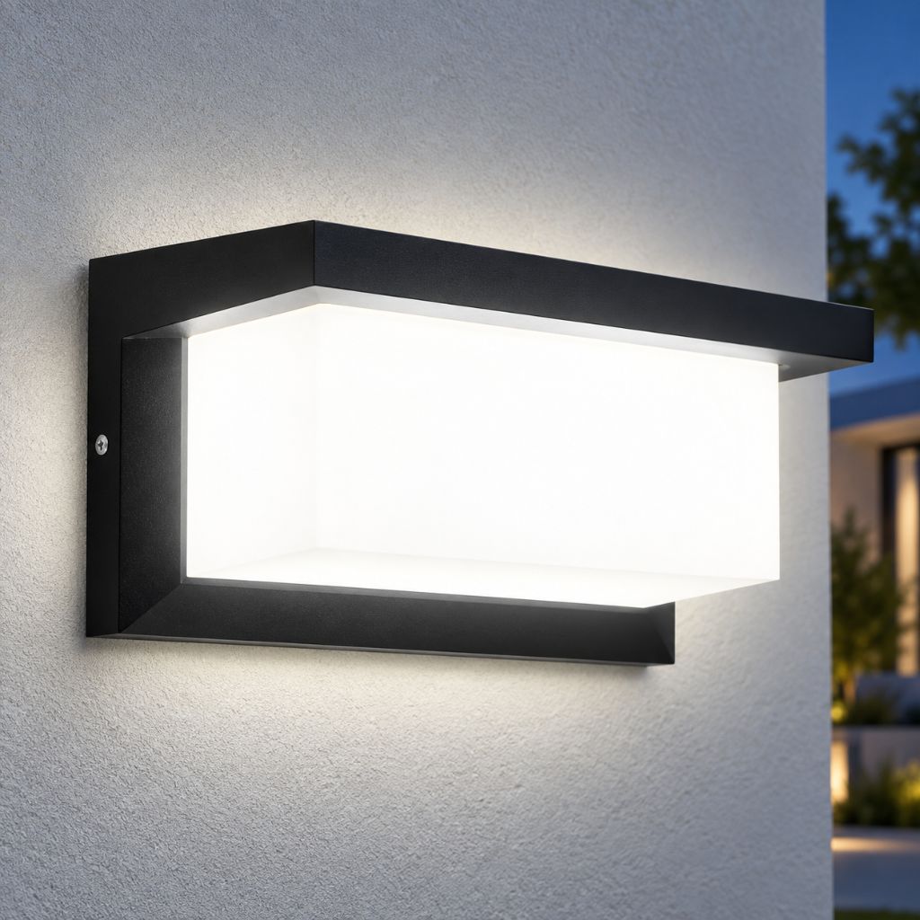 Rectangular LED Wall Light with Frosted Diffuser