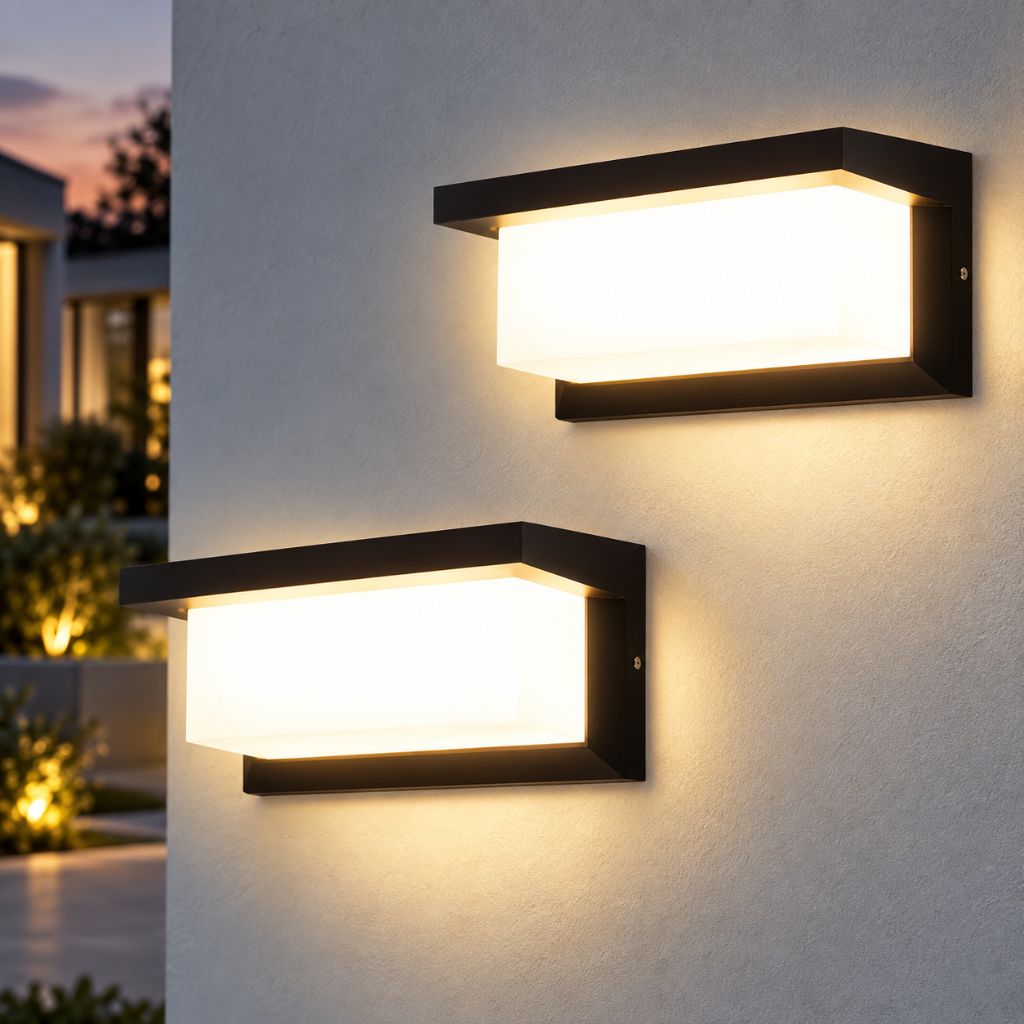 Rectangular LED Wall Light with Frosted Diffuser