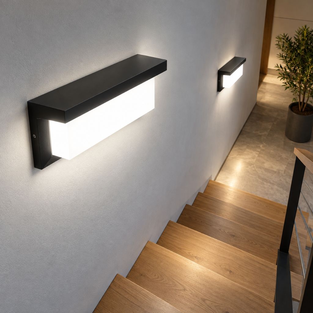Rectangular LED Wall Light with Frosted Diffuser
