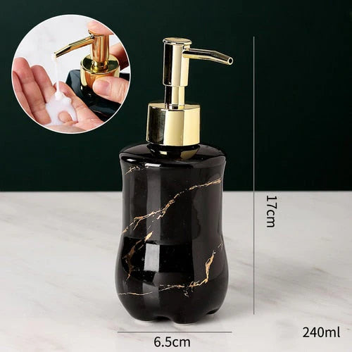 Refined Marble Soap Dispenser – Luxury Bath Accessory