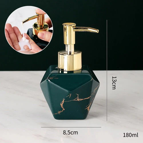 Refined Marble Soap Dispenser – Luxury Bath Accessory