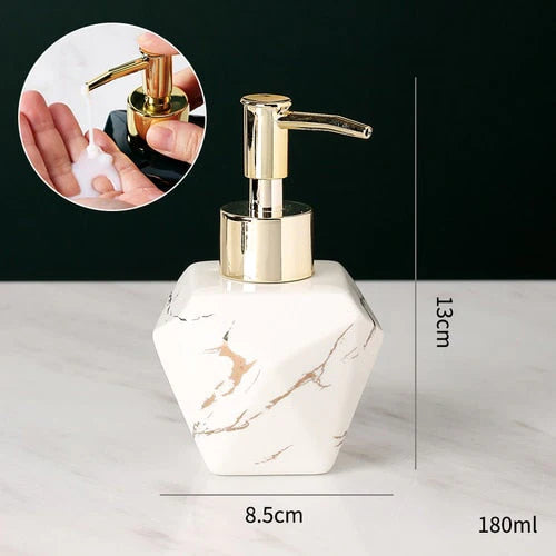 Refined Marble Soap Dispenser – Luxury Bath Accessory