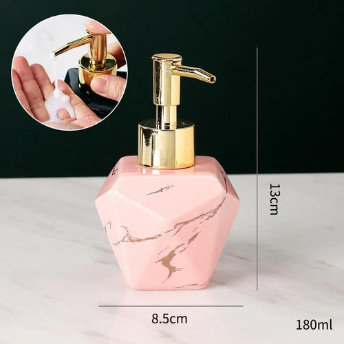 Refined Marble Soap Dispenser – Luxury Bath Accessory