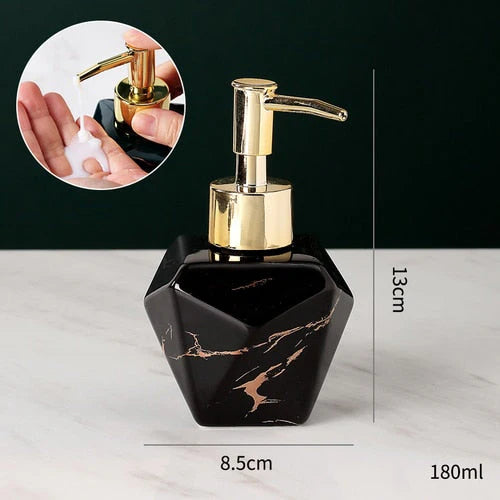 Refined Marble Soap Dispenser – Luxury Bath Accessory