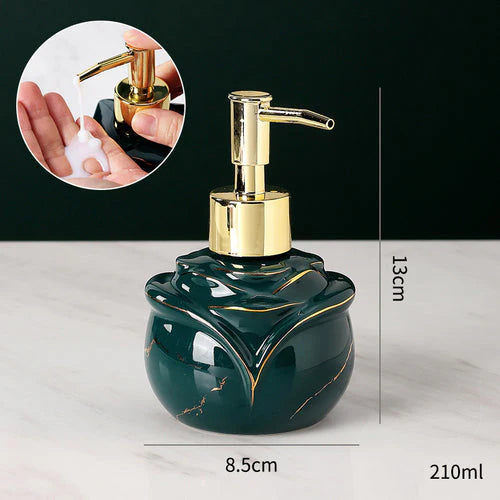 Refined Marble Soap Dispenser – Luxury Bath Accessory