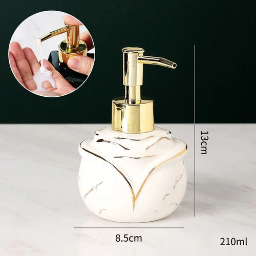 Refined Marble Soap Dispenser – Luxury Bath Accessory