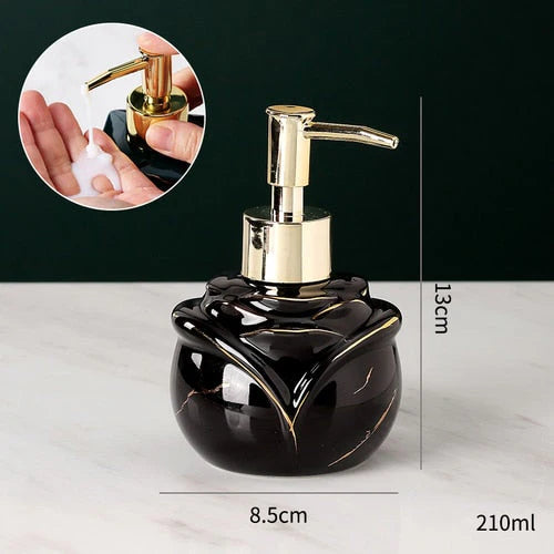 Refined Marble Soap Dispenser – Luxury Bath Accessory