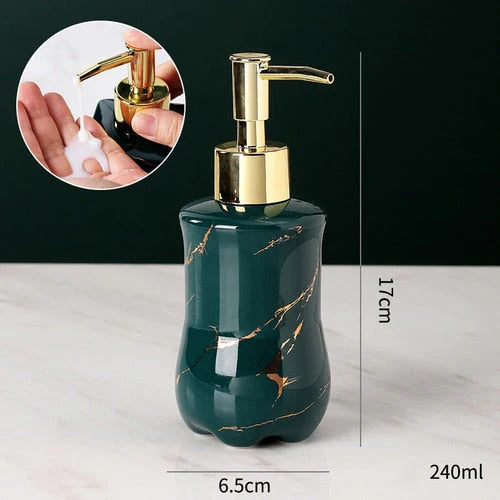 Refined Marble Soap Dispenser – Luxury Bath Accessory