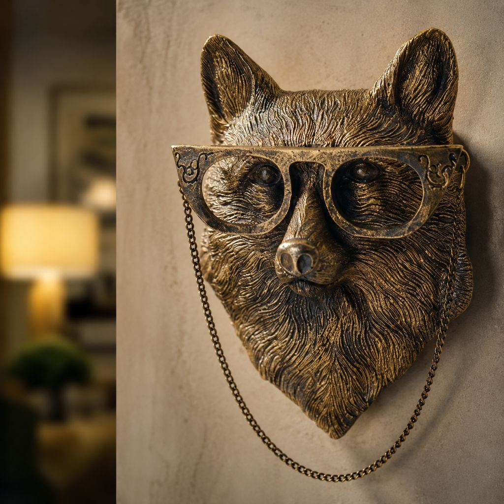Resin Animal Head Wall Sculpture