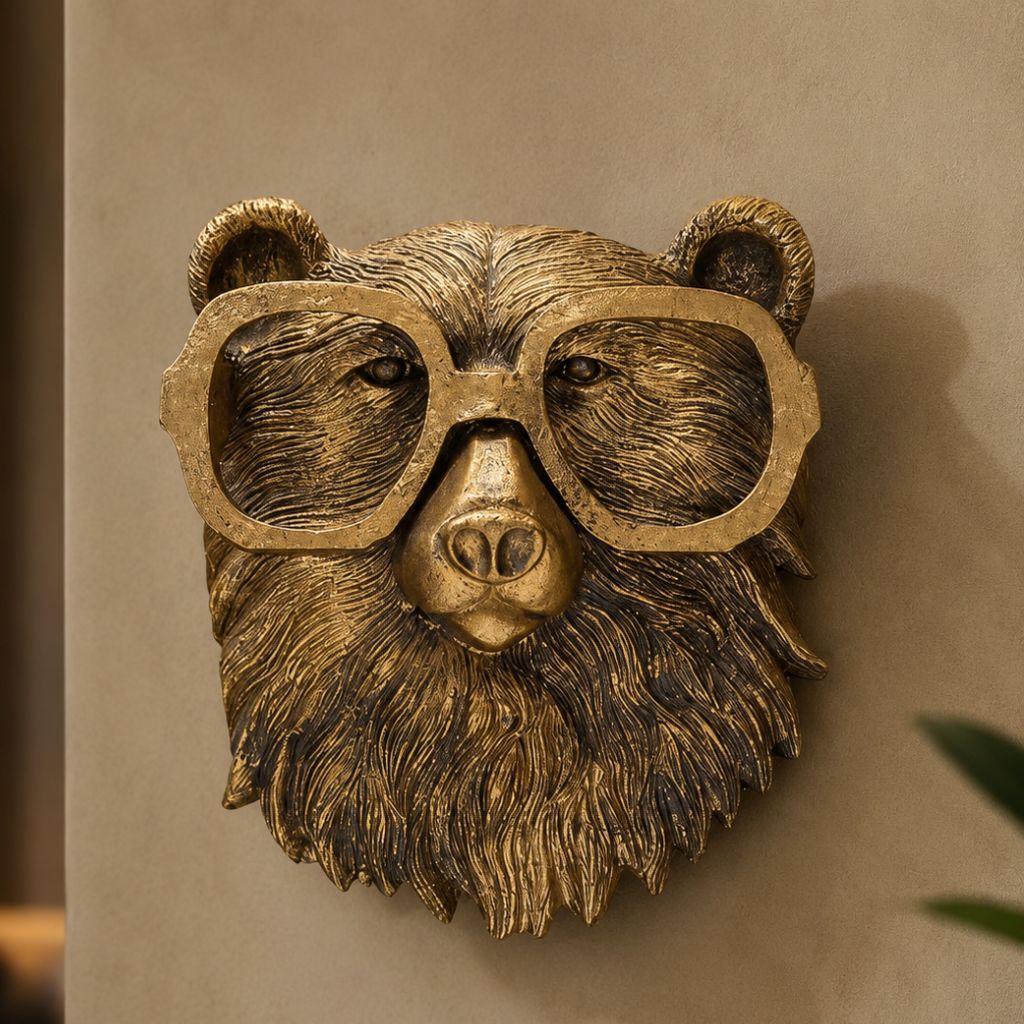 Resin Animal Head Wall Sculpture