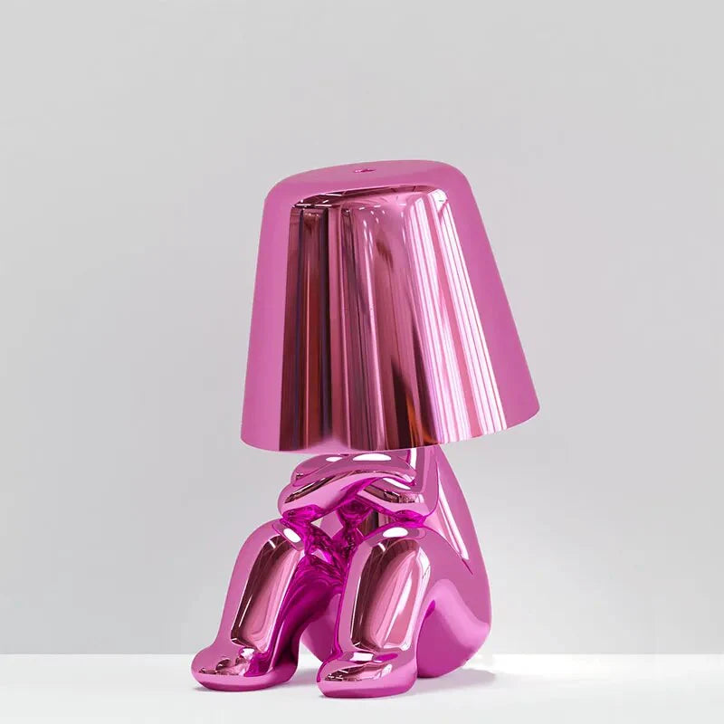 Metallic Figurine Table Lamp