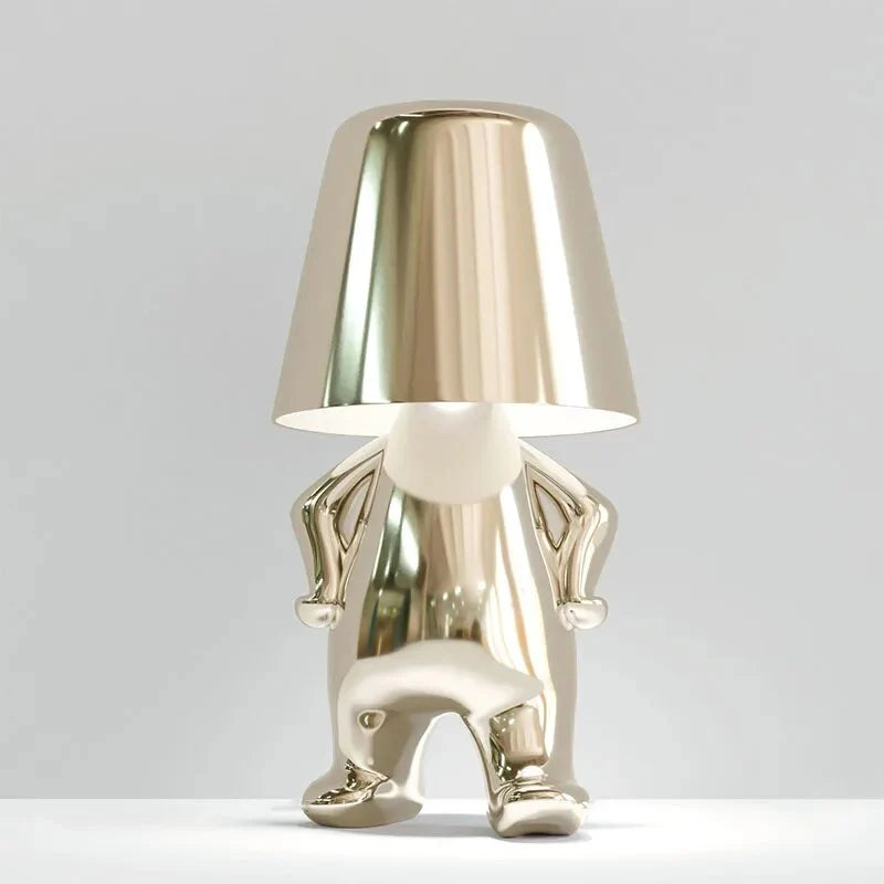 Metallic Figurine Table Lamp