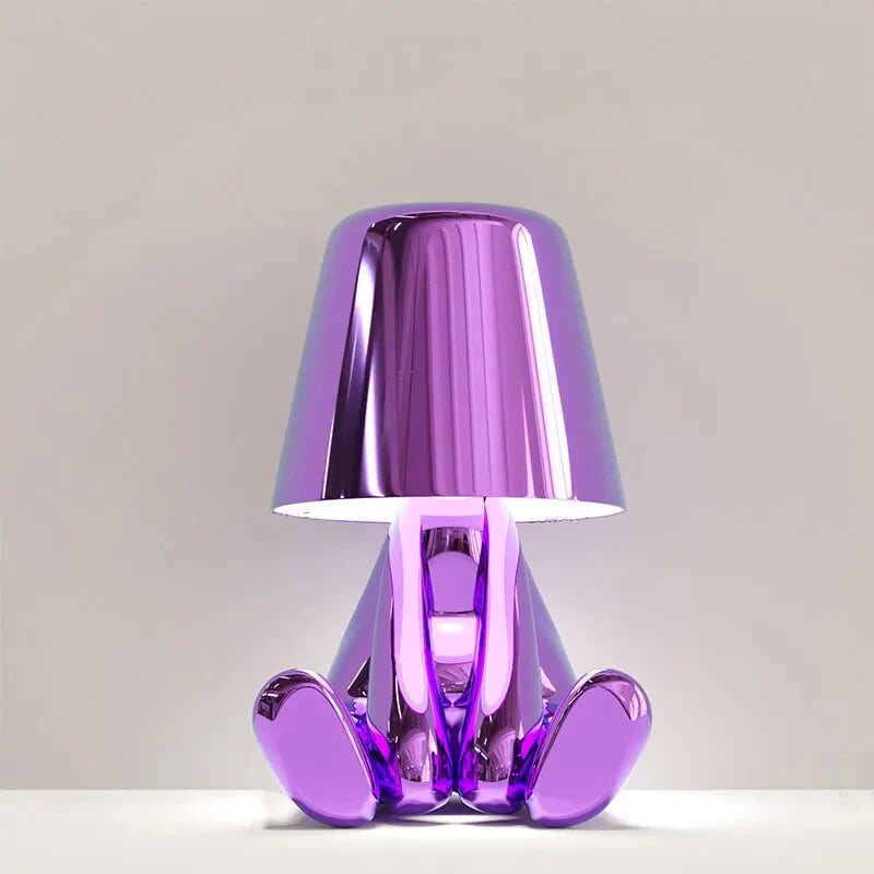 Metallic Figurine Table Lamp